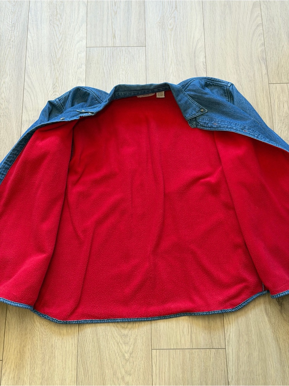 Men's Blue Denim Button-Down Shirt Jacket - Picture 4 of 9